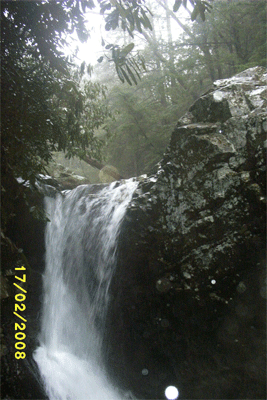 The falls at the end of the trail
